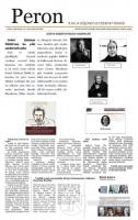 Peron Üç Aylık Düşünce ve Edebiyat Dergisi Sayı: 4 Kasım-Aralık 2021
