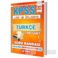 2022 KPSS Lise Ön Lisans Türkçe Tam İsabet Soru Bankası Kolektif