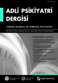 Adli Psikiyatri Dergisi - Cilt:2 Sayı:4 Ekim 2005 Kolektif