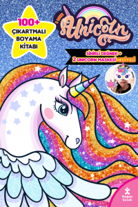 I Love Unicorn 100+ Çıkartma Hediyeli Boyama Kitabı