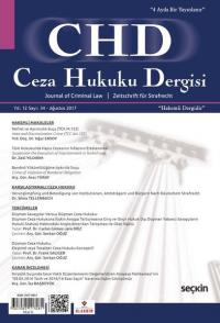 CHD Ceza Hukuku Dergisi Sayı 34 Veli Özer Özbek