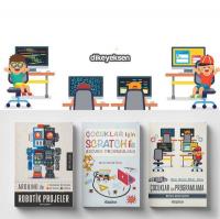 Çocuklar için Scratch ve Kodlama Eğitim Seti - 3 Kitap Takım Akın Akça
