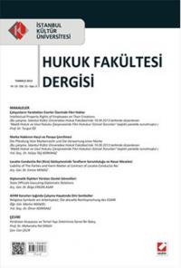 İstanbul Kültür Üniversitesi Hukuk Fakültesi Dergisi Cilt:12 - Sayı:2 
