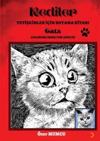 Kediler - Yetişkinler için Boyama Kitabı