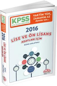 KPSS Lise ve Ön Lisans Vaktim Yok Zamanım Az Diyenler İçin Hızlı KPSS 2016