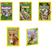 National Geographic Kids Okuma Kitapları Seviye 1 Tatlı Hayvanlar Seti - 5 Kitap Takım