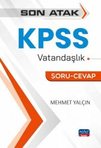 Son Atak KPSS Vatandaşlık Soru-Cevap Mehmet Yalçın