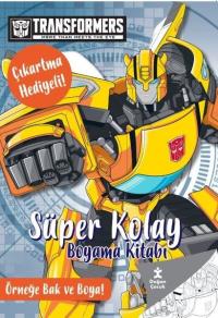 Transformers - Süper Kolay Boyama Kitabı - Çıkartma Hediyeli! Örneğe B