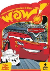 Wow! Disney Pixar Arabalar Boyama Kitabı - Boya, Yapıştır, İngilizce Ö