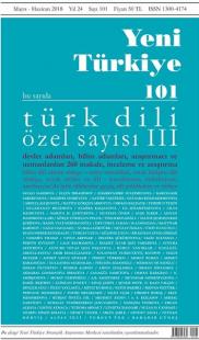 Yeni Türkiye Sayı 101-Türk Dili Özel Sayı 3 Kolektif